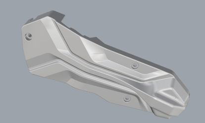 Rear fork cover left (cubierta de horquilla trasera izquierda) for Dualtron Togo