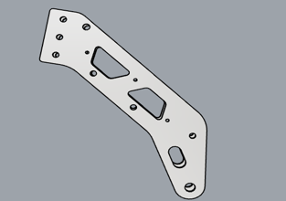 Stem headset left (dirección de potencia izquierda) for Dualtron Togo