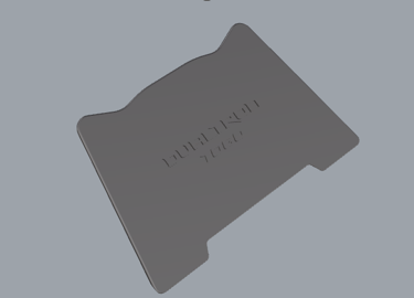 Tail rubber deck (cubierta de goma de cola) for Dualtron Togo