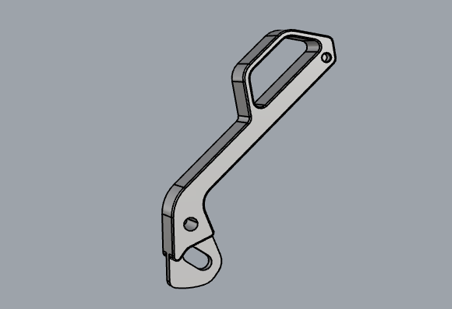 folding hand lever (palanca de mano plegable) for Dualtron Togo