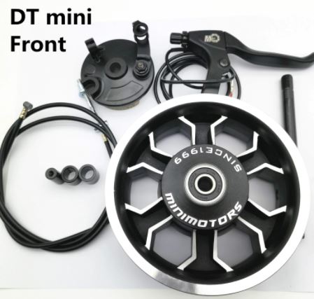 Kit aluminium front rim with drum brake (Kit llanta delantera con freno) 8,5'' Minimotors Dualtron Mini