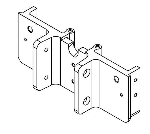 [stem-mount-extrusion-mm-dt-thunder-2] Extrusion stem mount (Soporte de vástago extruido) Dualtron Thunder / Thunder 2